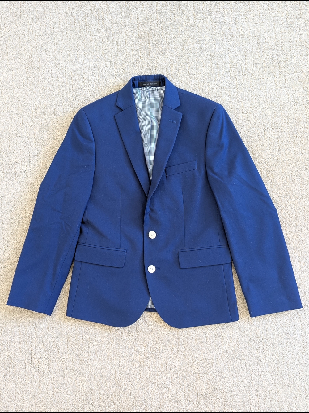 Lauren Ralph Lauren Two-Button Blazer Jacket Navy Blue Boy 12R Formal Event